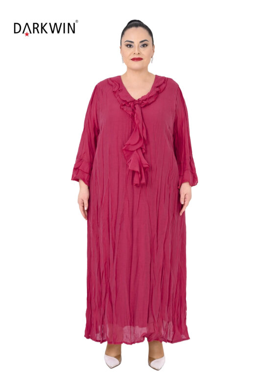 B3584 DARKWIN ELBİSE KIRMIZI - DARKWIN