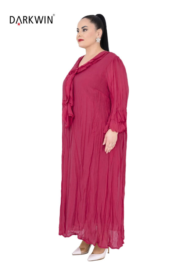 B3584 DARKWIN ELBİSE KIRMIZI - 3