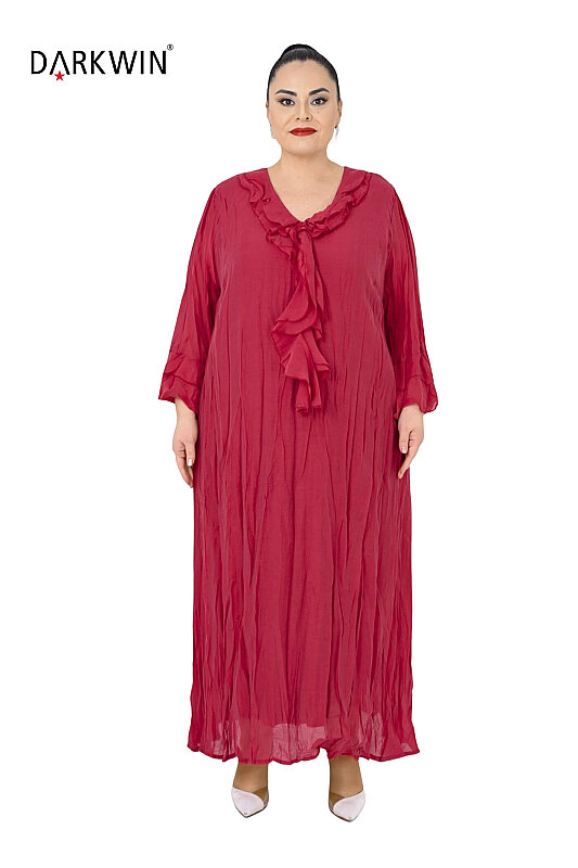 B3584 DARKWIN ELBİSE KIRMIZI - DARKWIN (1)
