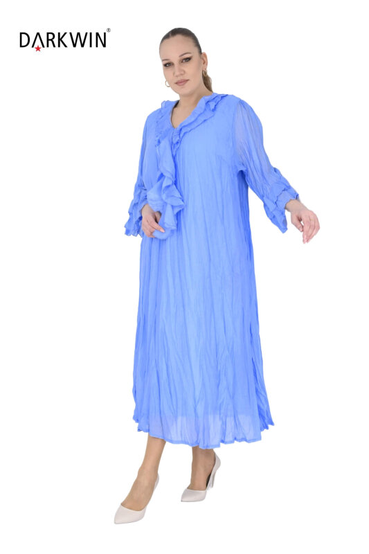 B3584 DARKWIN ELBİSE MAVI - 4