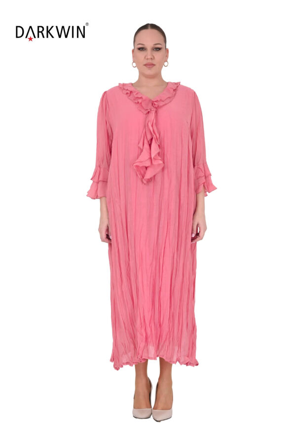 B3584 DARKWIN ELBİSE MERCAN - 1