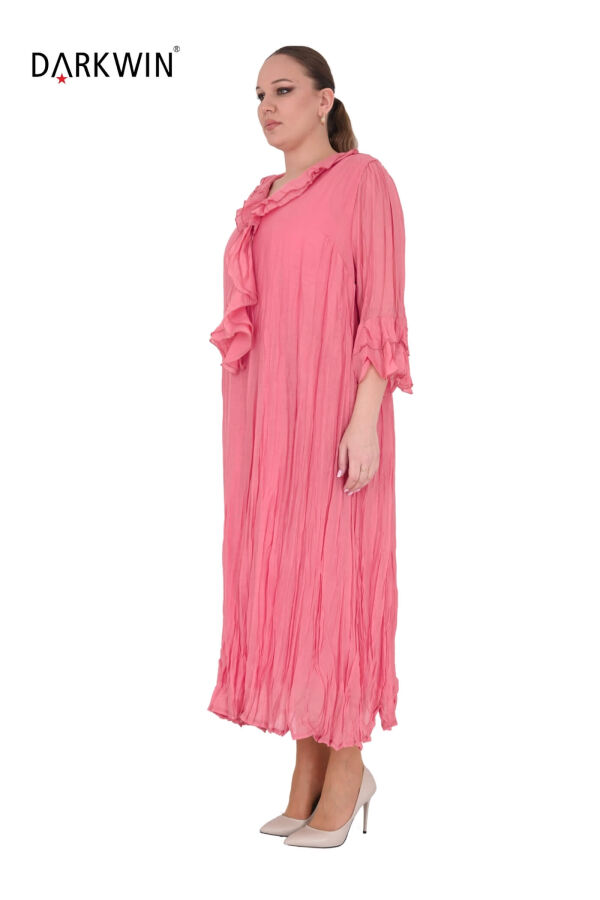 B3584 DARKWIN ELBİSE MERCAN - 2