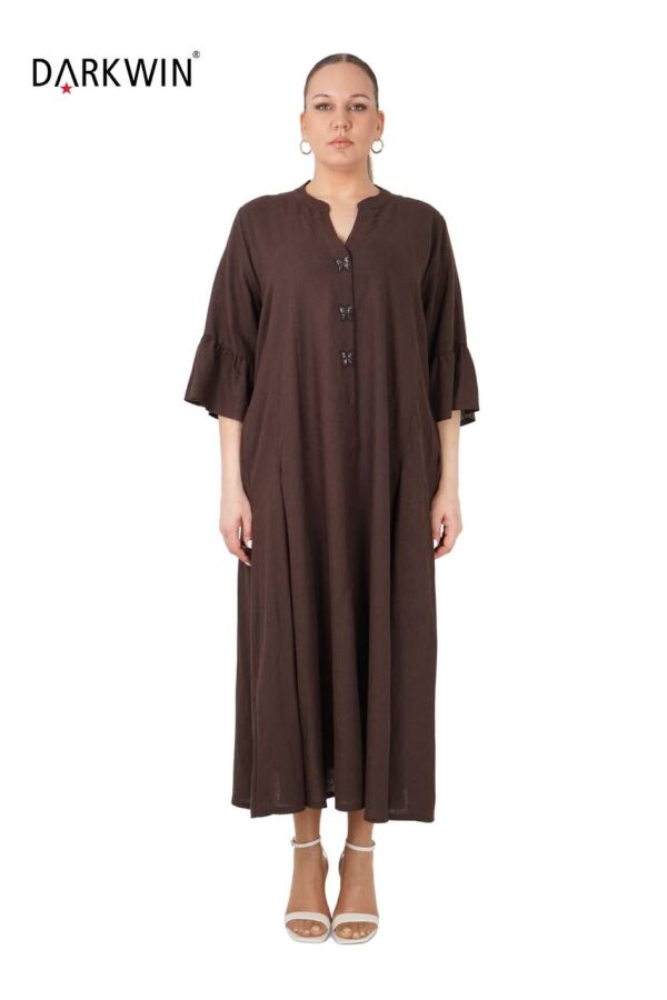 B3628 DARKWIN ELBİSE K.KAHVE - 1