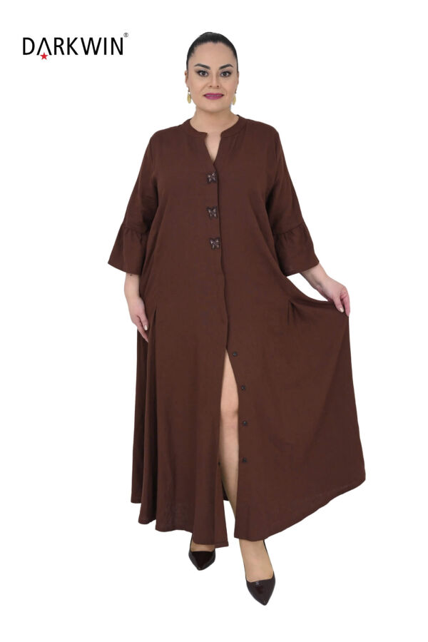 B3628 DARKWIN ELBİSE KAHVE - 4