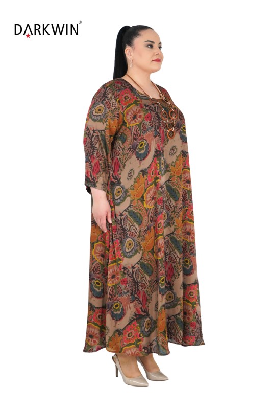 DARKWIN - B3670 DARKWIN ELBİSE DESENLI (1)