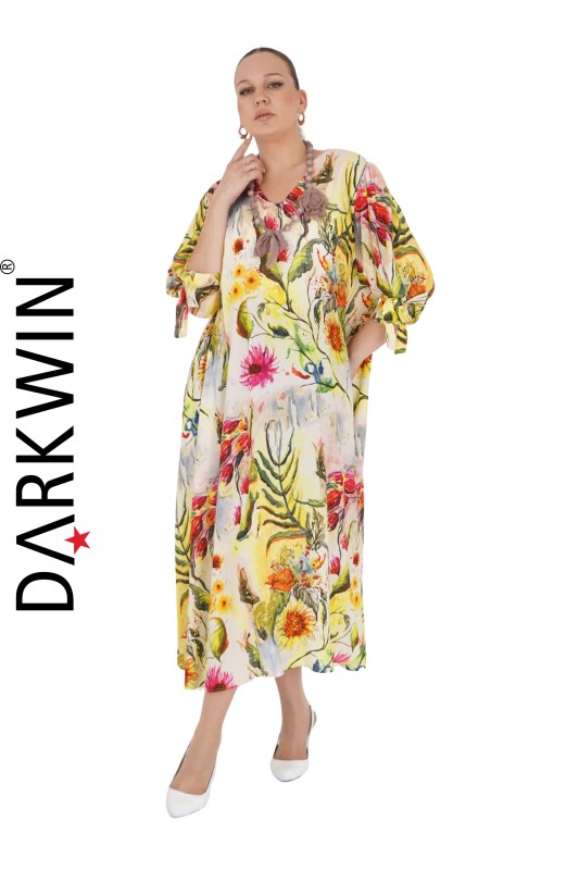 B3702 DARKWIN ELBİSE DESENLI - Thumbnail
