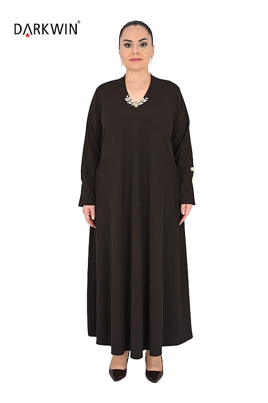 B3720 DARKWIN ELBİSE KAHVE - Darkwin