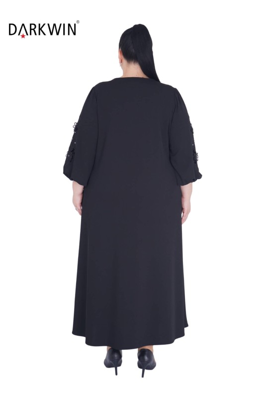 B3726 DARKWIN ELBİSE SIYAH - Thumbnail