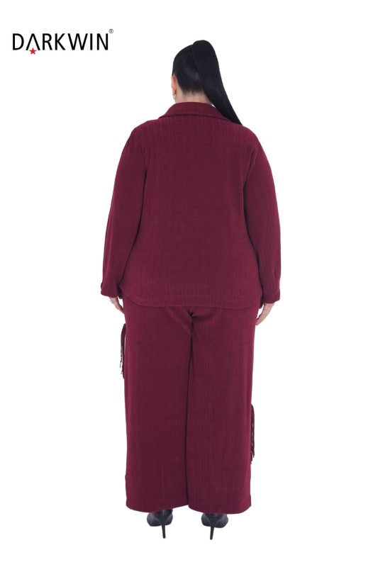 B3728 DARKWIN CEKET-PANTOLON BORDO - Thumbnail
