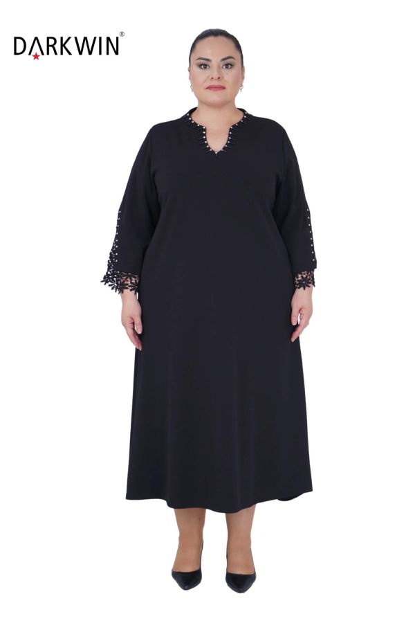 B3732 DARKWIN ELBİSE SIYAH - 1