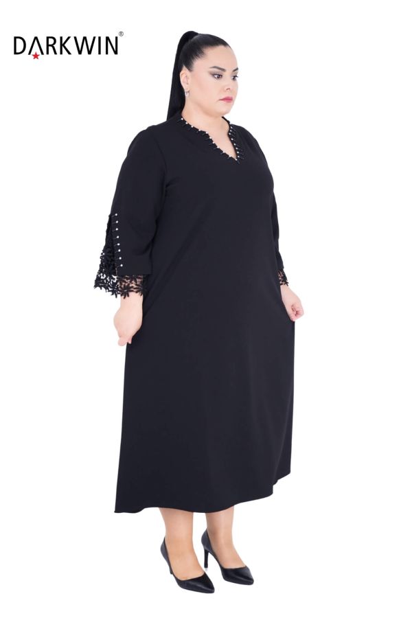 B3732 DARKWIN ELBİSE SIYAH - 4