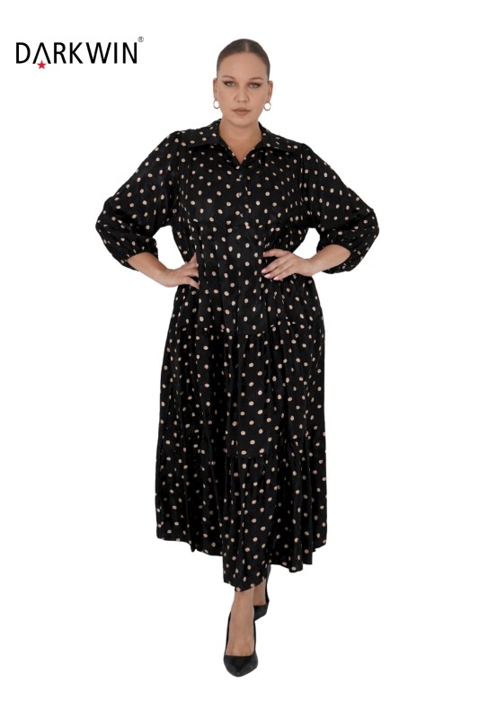 B3736 DARKWIN ELBİSE DESENLI - Thumbnail