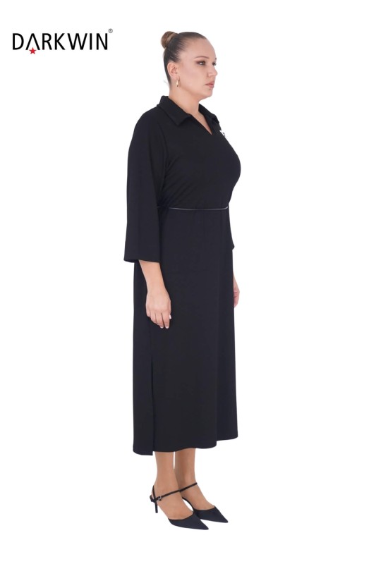 DARKWIN - B3776 DARKWIN ELBİSE SIYAH (1)