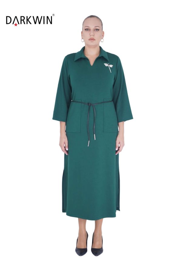 B3776 DARKWIN ELBİSE ZUMRUT - 1
