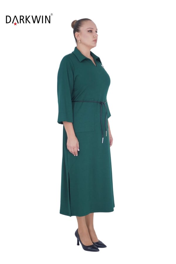 B3776 DARKWIN ELBİSE ZUMRUT - 2