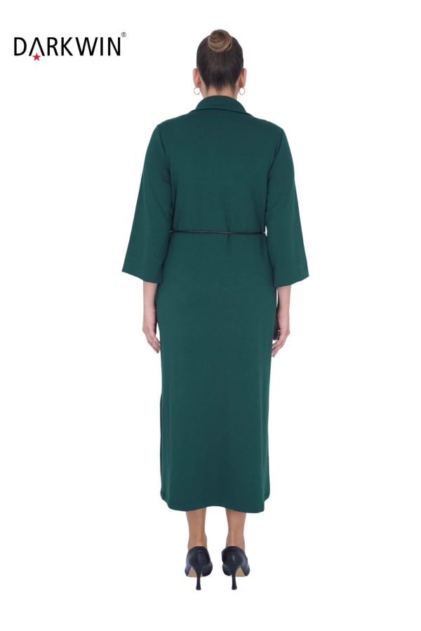 B3776 DARKWIN ELBİSE ZUMRUT - 3