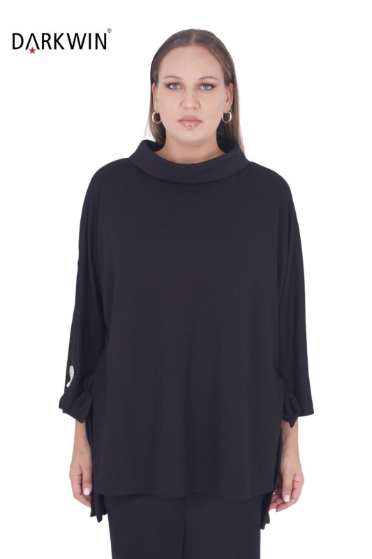 DARKWIN - B3778 DARKWIN TUNİK SIYAH