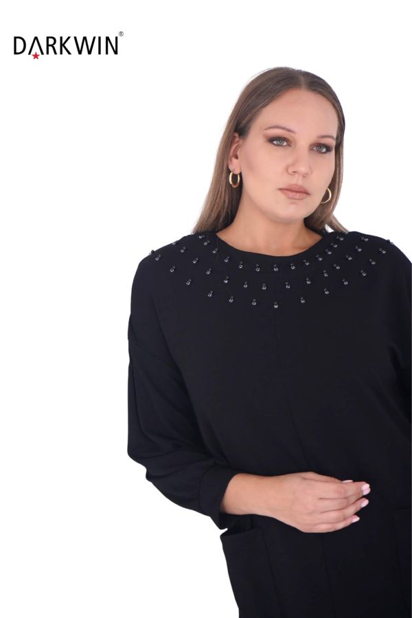 B3787 DARKWIN ELBİSE SIYAH - 4