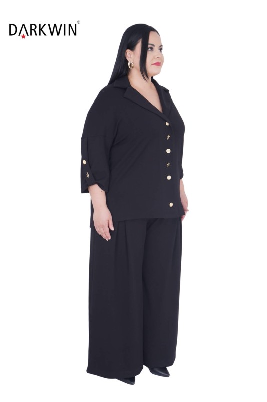 DARKWIN - B3790 DARKWIN CEKET-PANTOLON SIYAH (1)