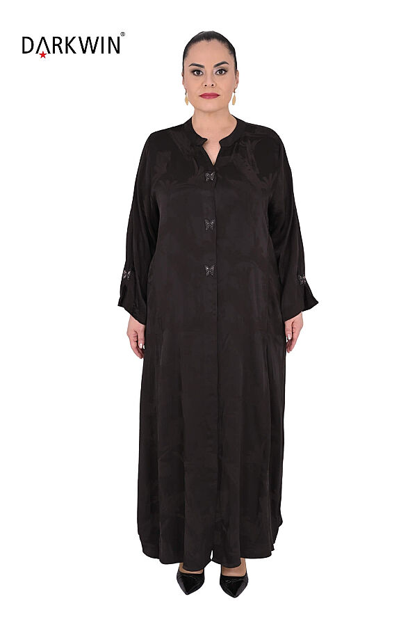 B3791 DARKWIN ELBİSE KAHVE - 1