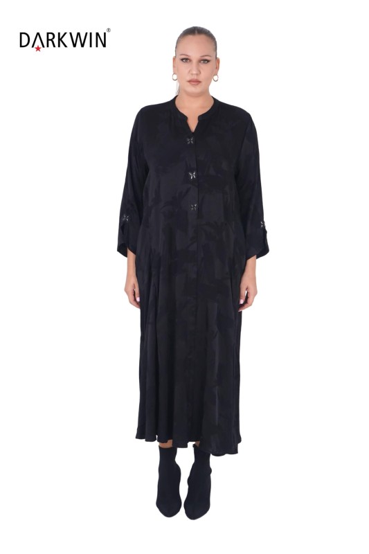 B3791 DARKWIN ELBİSE SIYAH - Thumbnail