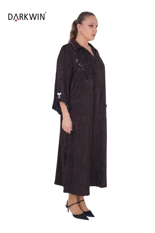 B3795 DARKWIN ELBİSE KAHVE - DARKWIN (1)