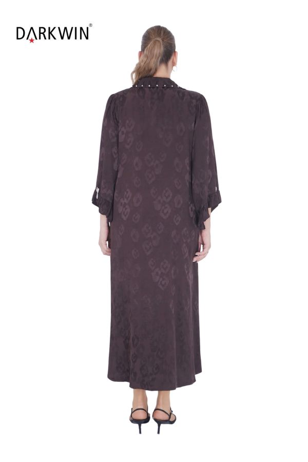 B3795 DARKWIN ELBİSE KAHVE - 4