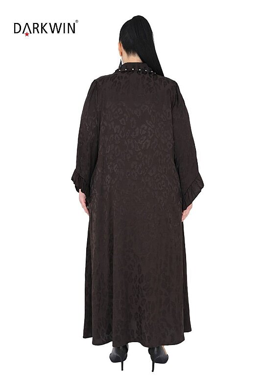 B3795 DARKWIN ELBİSE KAHVE - 4