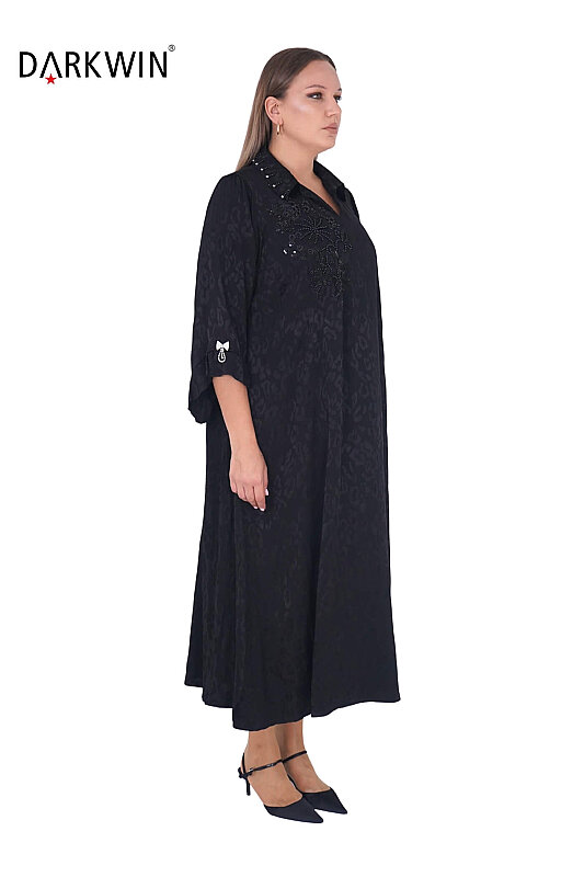 B3795 DARKWIN ELBİSE SIYAH - Darkwin (1)