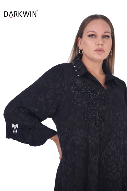 B3795 DARKWIN ELBİSE SIYAH - 4