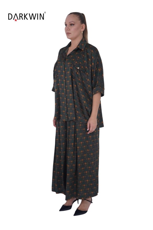 DARKWIN - B3808 DARKWIN GÖMLEK-PANTOLON DESENLI (1)