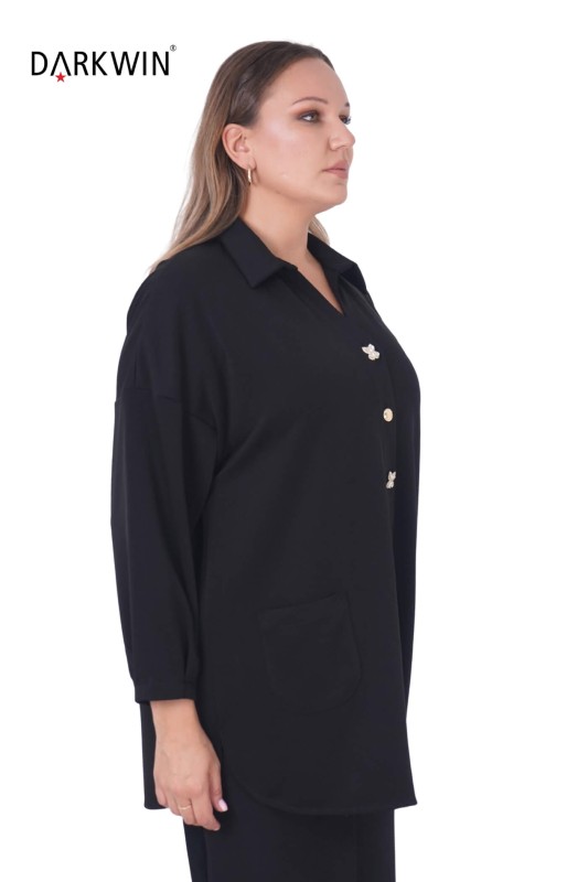 DARKWIN - B3810 DARKWIN GÖMLEK SIYAH (1)