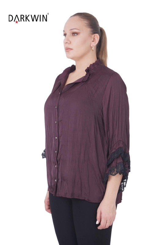 DARKWIN - B3813 DARKWIN GÖMLEK BORDO (1)