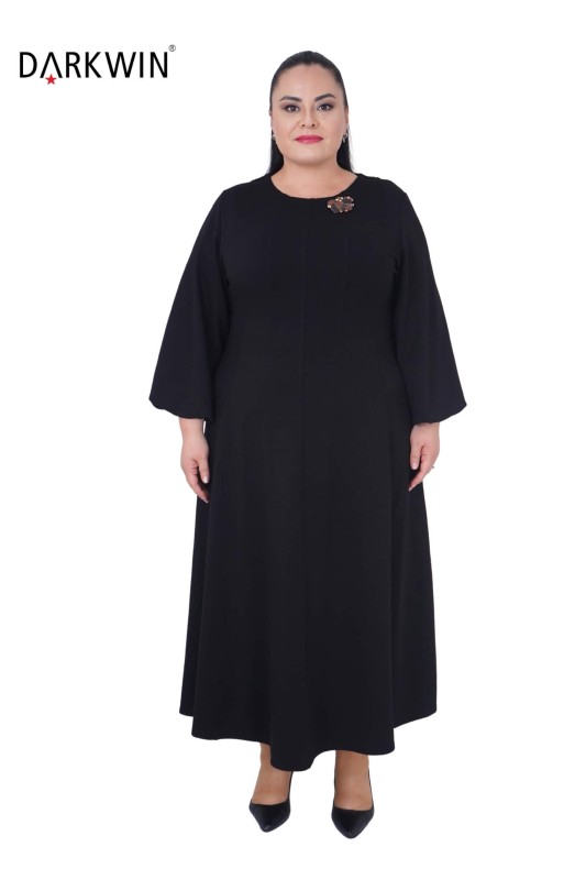 B3817 DARKWIN ELBİSE SIYAH - Thumbnail