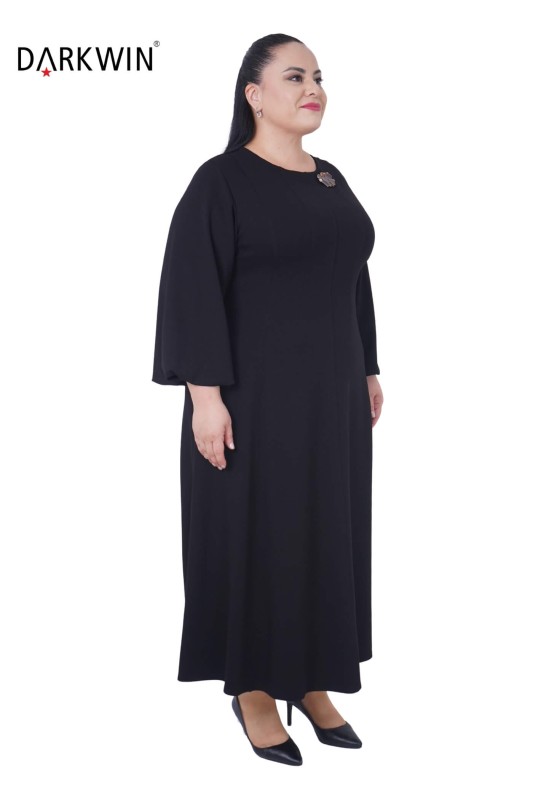 B3817 DARKWIN ELBİSE SIYAH - Thumbnail