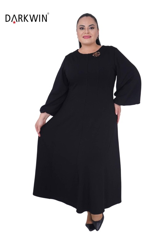 B3817 DARKWIN ELBİSE SIYAH - Thumbnail