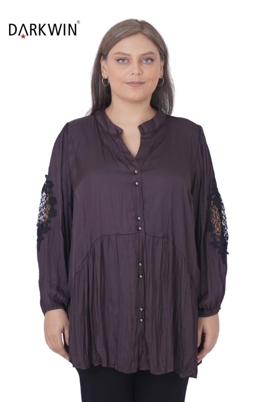 DARKWIN - B3823 DARKWIN GÖMLEK KAHVE