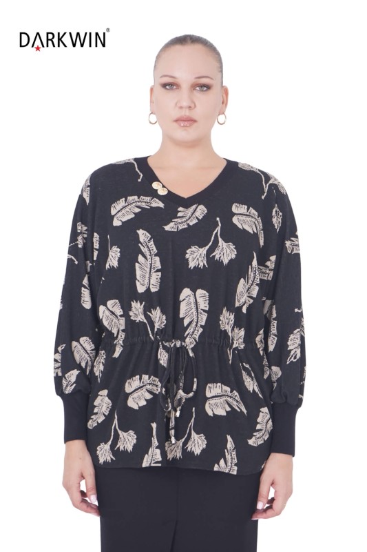 DARKWIN - B3824 DARKWIN BLUZ DESENLI DARKWIN - B3824 DARKWIN BLUZ DESENLI
