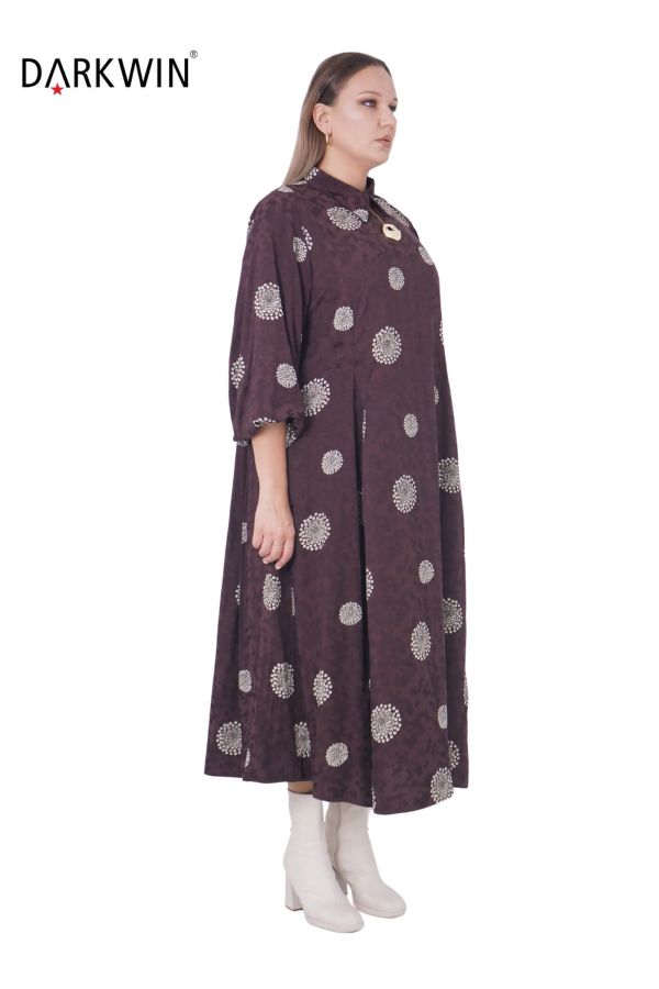 B3826 DARKWIN ELBİSE KAHVE - 4