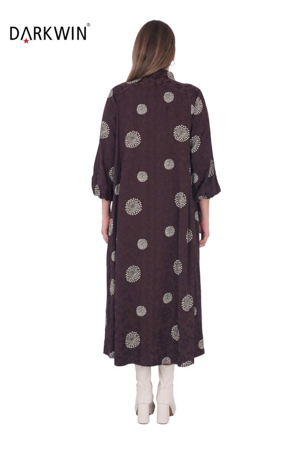 B3826 DARKWIN ELBİSE KAHVE - 7