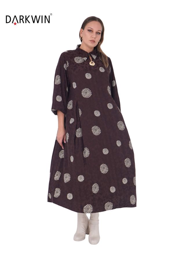 B3826 DARKWIN ELBİSE KAHVE - 10