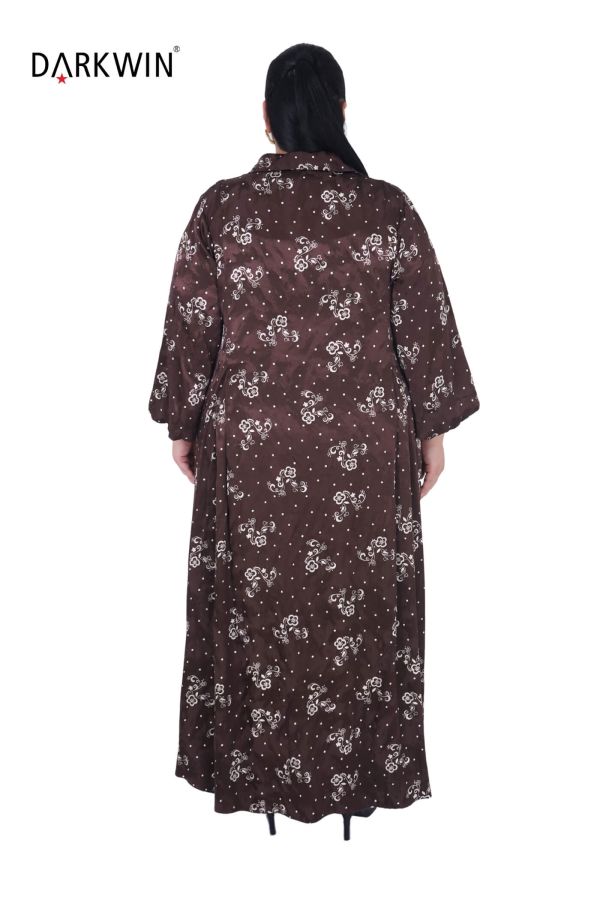 B3826 DARKWIN ELBİSE KAHVE - 8