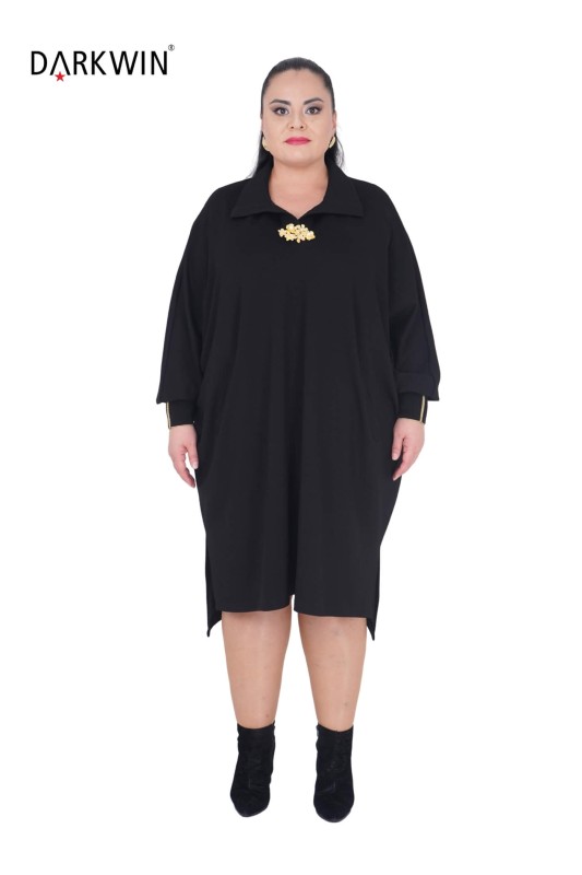 DARKWIN - B3829 DARKWIN TUNİK SIYAH