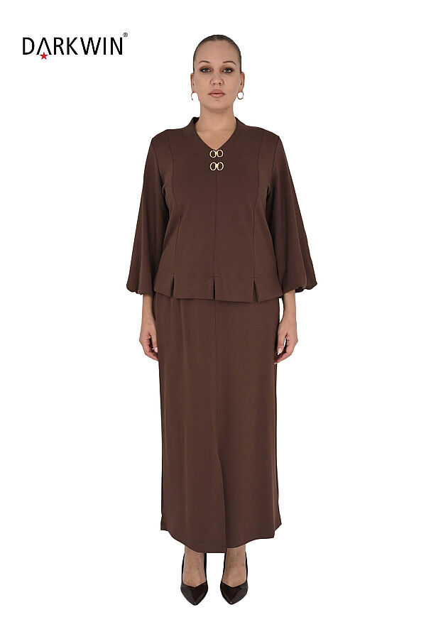B3834 DARKWIN BLUZ-ETEK KAHVE - 1