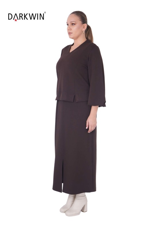 B3834 DARKWIN BLUZ-ETEK KAHVE - DARKWIN (1)