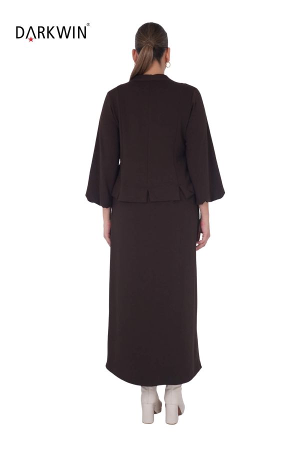 B3834 DARKWIN BLUZ-ETEK KAHVE - 4