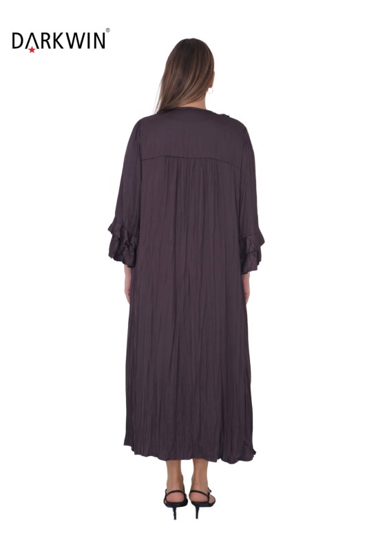 B3835 DARKWIN ELBİSE KAHVE - Thumbnail