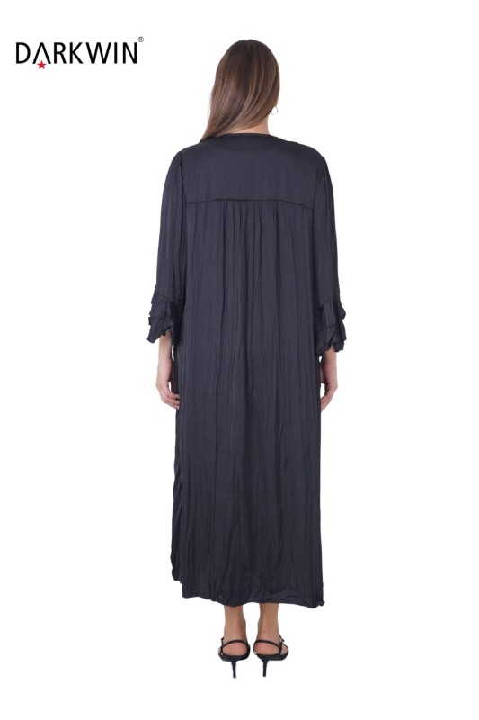 B3835 DARKWIN ELBİSE SIYAH - Thumbnail