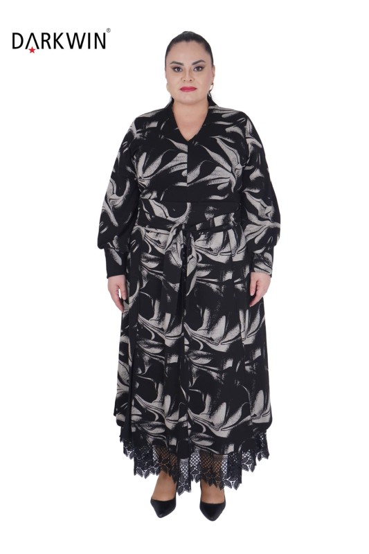 DARKWIN - B3843 DARKWIN ELBİSE DESENLI DARKWIN - B3843 DARKWIN ELBİSE DESENLI