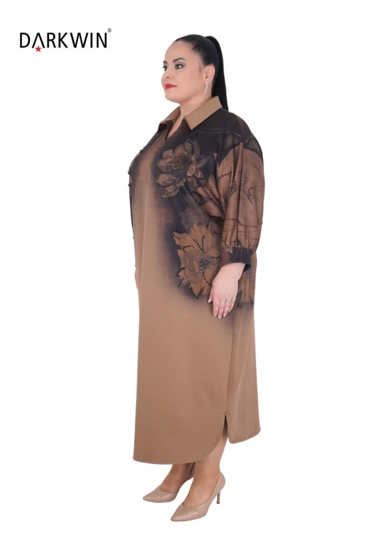 DARKWIN - B3848 DARKWIN ELBİSE TABA (1) DARKWIN - B3848 DARKWIN ELBİSE TABA (1)